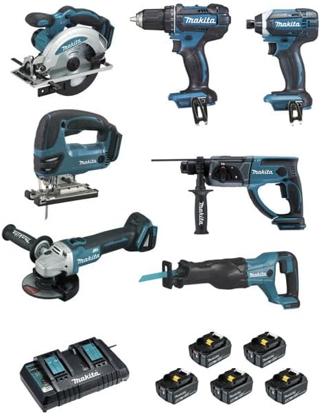 7-Piece Cordless Power Tool Combo Set (DLX7013PT)