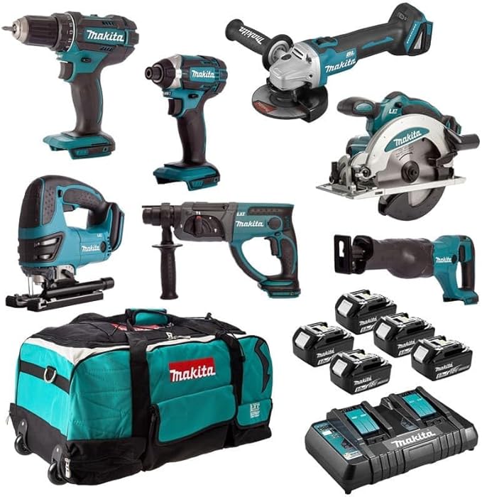 7-Piece Cordless Power Tool Combo Set (DLX7013PT)