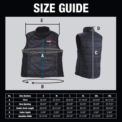 DCV202ZS – Cordless Heated Vest with Battery